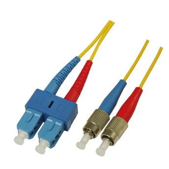 P-SM9-D3Y-SCU-FCU-xx Fiberworks AS  Patch SM DPX SC/UPC-FC/UPC xx m 9/OS2 G.657.A2 2x &#248;2mm Yellow