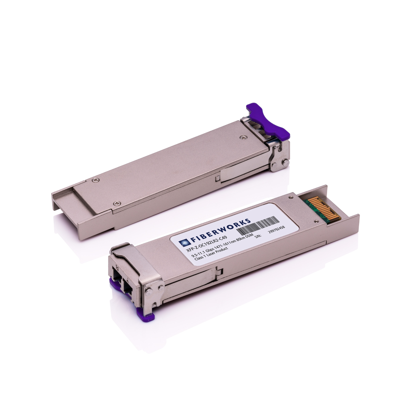 XFP-ZOC192LR2-C49-B Fiberworks AS  XFP, L-64.2, 9.5-11.1 Gbps, 80km CWDM 1491 nm, 24dB, SM, Brocade