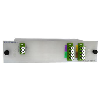 F-CMUX-BIDI4-A-MLA Fiberworks AS  Fiberworks 4ch. CWDM BiDi CATV Mux/Demux Single fiber, Mon. port, LC/APC, A-side