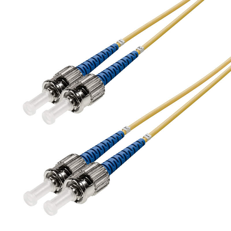 P-SM9-D3Y-STU-STU-xx Fiberworks AS  Snor SM DPX ST/UPC-ST/UPC xx m 9/OS2 G.657.A2 2x ø2mm Gul