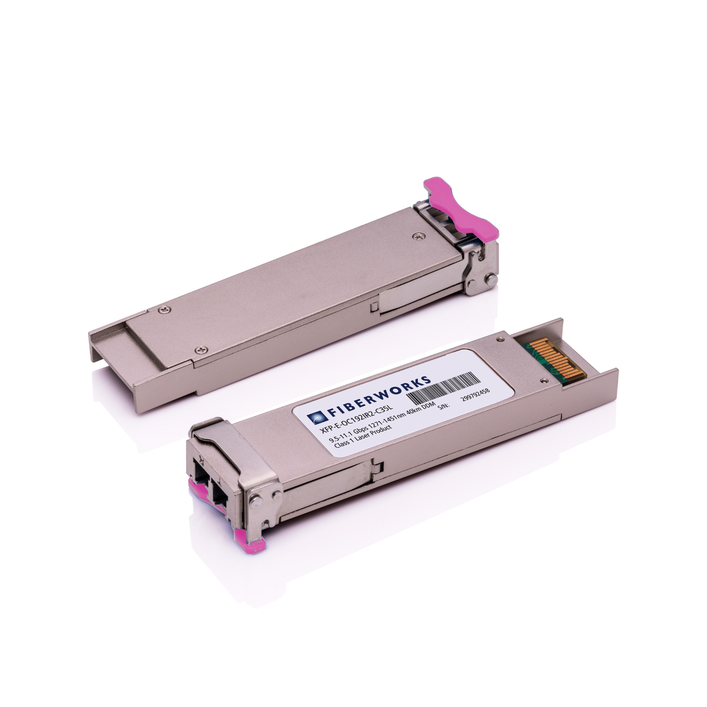 XFP-E-OC192IR2-C35-A Fiberworks AS  XFP, S-64.2b, 9.5-11.1 Gbps, 40km CWDM 1351 nm, 15dB, SM, Alcatel