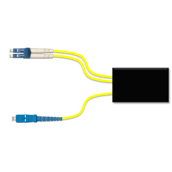 F-WMUX-LH-CP-IY-LS Fiberworks AS  Fiberworks indoor CWDM-PON splitter &#248;3 mm yellow, LC/UPC - SC/UPC