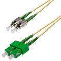 Patch SM DPX SC/APC-FC/APCR  12 m 9/OS2 G.657.A2 2x ø2mm Yellow