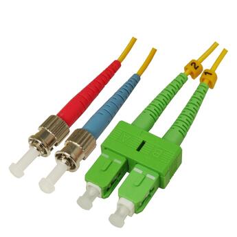 P-SM9-D3Y-SCA-STU-xx Fiberworks AS  Patch SM DPX SC/APC-ST/UPC xx m 9/OS2 G.657.A2 2x &#248;2mm Yellow