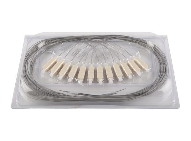 Pigtail MM SC/PC 12-pack blister 1,5 m 62,5/OM1, 900µm tight buffer Grey 