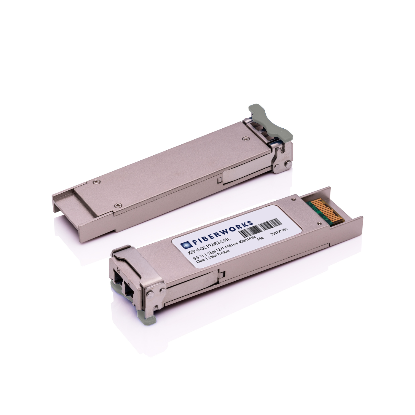 XFP-E-OC192IR2-C41-C Fiberworks AS  XFP, S-64.2b, 9.5-11.1 Gbps, 40km CWDM 1411 nm, 15dB, SM, Cisco