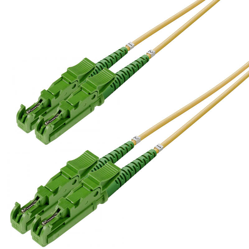 P-SM9-D2Y-E2A-E2A-xx Fiberworks AS  Patch SM DPX E2000/APC-E2000/APC xx m 9/OS2 G.657.A2 2x ø2mm Yellow