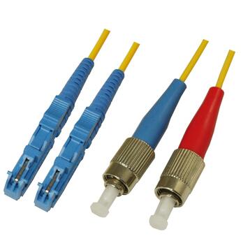 P-SM9-D2Y-E2U-FCU-xx Fiberworks AS  Patch SM DPX E2000/UPC-FC/UPC xx m 9/OS2 G.657.A2 2x &#248;2mm Yellow