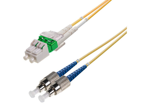 Patch SM DPX LC/APC-FC/UPC xx m 9/OS2 G.657.A2 2x ø2mm Yellow 