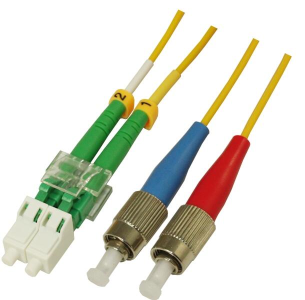 P-SM9-D2Y-LCA-FCU-xx Fiberworks AS  Patch SM DPX LC/APC-FC/UPC xx m 9/OS2 G.657.A2 2x &#248;2mm Yellow
