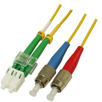 P-SM9-D2Y-LCA-FCU-xx Fiberworks AS  Patch SM DPX LC/APC-FC/UPC xx m 9/OS2 G.657.A2 2x &#248;2mm Yellow