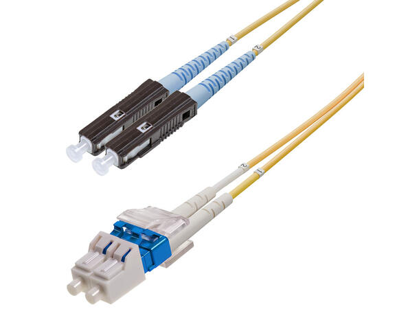 Patch SM DPX MU/UPC-LC/UPC xx m 9/OS2 G.657.A2 2x ø2mm Yellow 