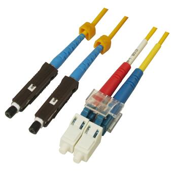 P-SM9-D2Y-MUU-LCU-xx Fiberworks AS  Patch SM DPX MU/UPC-LC/UPC xx m 9/OS2 G.657.A2 2x &#248;2mm Yellow