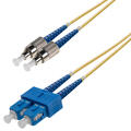 Patch SM DPX SC/UPC-FC/UPC 12 m 9/OS2 G.657.A2 2x ø2mm Yellow