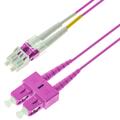 Snor MM DPX LC/PC-SC/PC 5 m 50/OM4 BIF 2x &#248;2mm Erika Fiolett