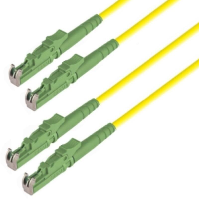 P-SM9-D2Y-E2A-E2A-xx Fiberworks AS  Snor SM DPX E2000/APC-E2000/APC xx m 9/OS2 G.657.A2 2x &#248;2mm Gul