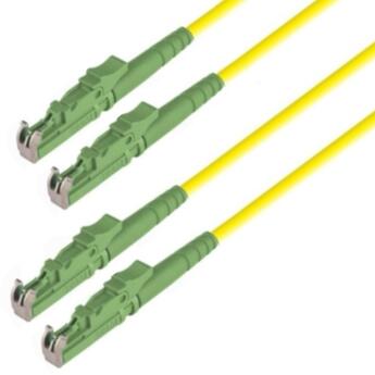 P-SM9-D2Y-E2A-E2A-xx Fiberworks AS  Snor SM DPX E2000/APC-E2000/APC xx m 9/OS2 G.657.A2 2x &#248;2mm Gul