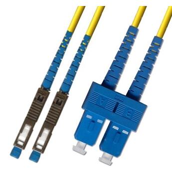 P-SM9-D2Y-MUU-SCU-xx Fiberworks AS  Snor SM DPX MU/UPC-SC/UPC xx m 9/OS2 G.657.A2 2x ø2mm Gul