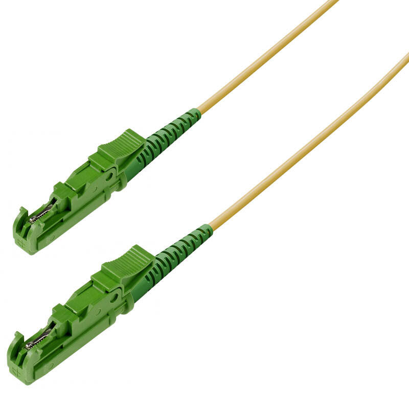 P-SM9-S2Y-E2A-E2A-xx Fiberworks AS  Snor SM SPX E2000/APC-E2000/APC xx m 9/OS2 G.657.A2 ø2mm Gul