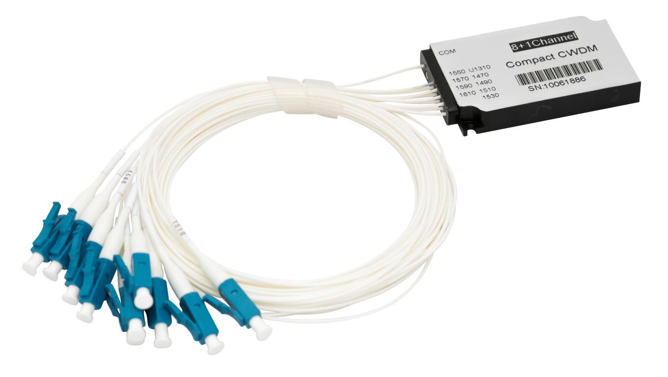 F-CCMUX-8+1-4761-O9L Fiberworks AS  Fiberworks compact 8+1 CWDM Mux/Demux 900&#181;m pigtails with LC/UPC connectors