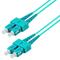 P-OM3-D3A-SCP-SCP-xx Fiberworks AS  Patch MM DPX SC/PC-SC/PC xx m 50/OM3 BIF 2x ø2mm Aqua
