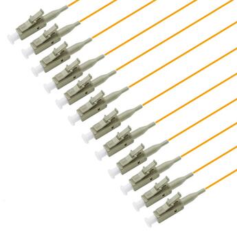 PT-MM5-T9O-LCP-15-BP Fiberworks AS  Pigtail LC/PC 12-pack blister 1,5 m 50/OM2, 900&#181;m tight buffer, Orange