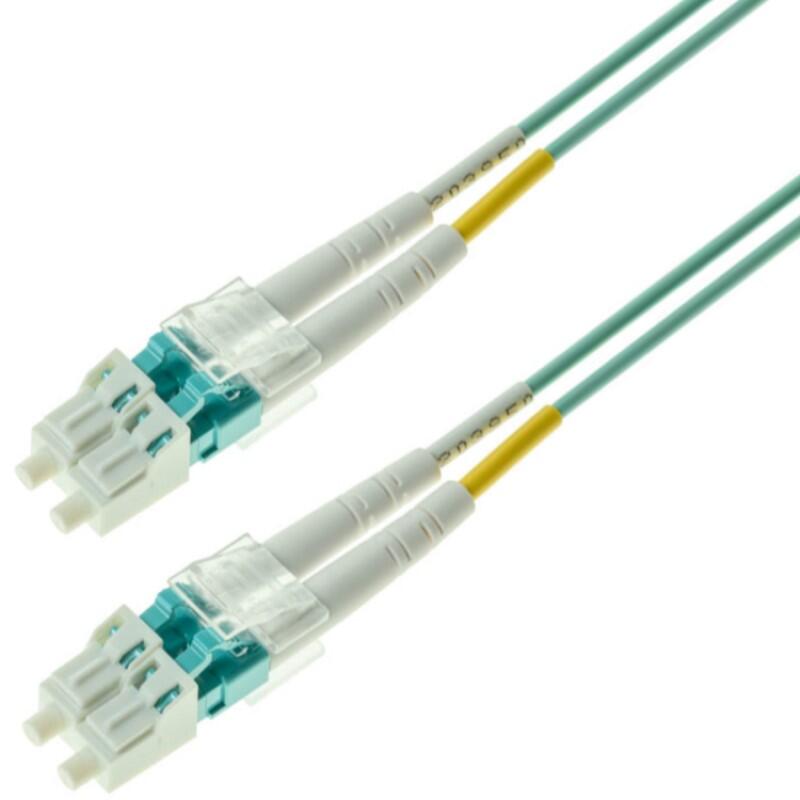 P-OM3-D2A-LCP-LCP-xx Fiberworks AS  Snor MM DPX LC/PC-LC/PC xx m 50/OM3 BIF 2x &#248;2mm Aqua