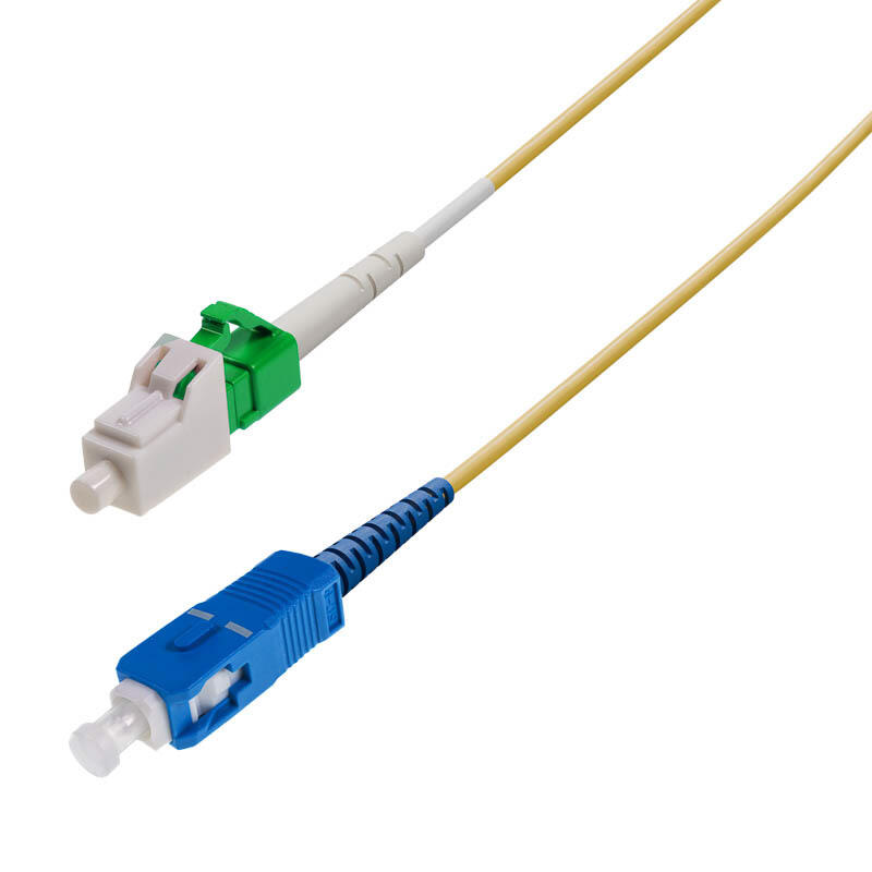 P-SM9-S2Y-LCA-SCU-xx Fiberworks AS  Snor SM SPX LC/APC-SC/UPC xx m 9/OS2 G.657.A2 ø2mm Gul