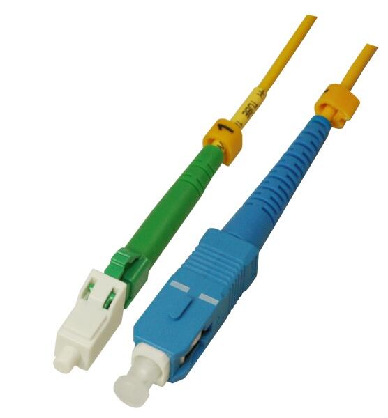 P-SM9-S2Y-LCA-SCU-xx Fiberworks AS  Snor SM SPX LC/APC-SC/UPC xx m 9/OS2 G.657.A2 &#248;2mm Gul