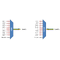 F-CMUX-8+1-4761-LGX2 Fiberworks AS  Fiberworks 8+1 ch. CWDM Mux+Demux, LGX2 C47-C61 + 1310nm/CWDM upgrade