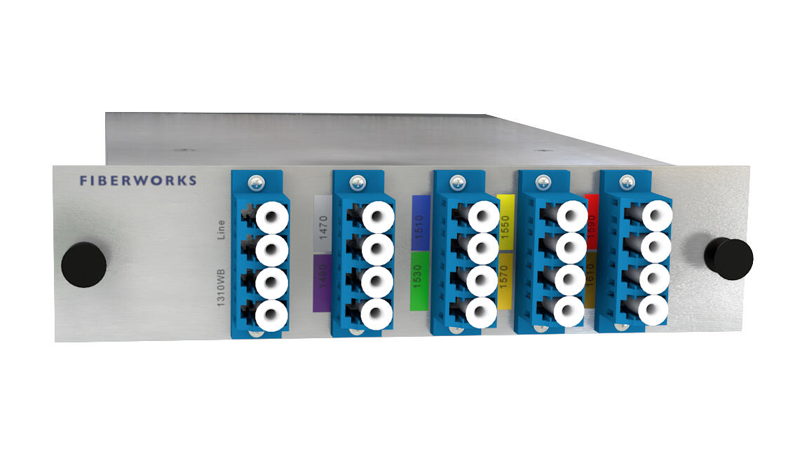 F-CMUX-8+1-4761-LGX2 Fiberworks AS  Fiberworks 8+1 ch. CWDM Mux+Demux, LGX2 C47-C61 + 1310nm/CWDM upgrade