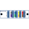 F-CMUX-8+1-4761-LGX2 Fiberworks AS  Fiberworks 8+1 ch. CWDM Mux+Demux, LGX2 C47-C61 + 1310nm/CWDM upgrade