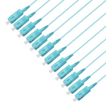 PT-OM3-T9A-SCP-15-BP Fiberworks AS  Fiberhale MM SC/PC 12-pakning 1,5 m 50/OM3 BIF, 900&#181;m fast kledning, Aqua