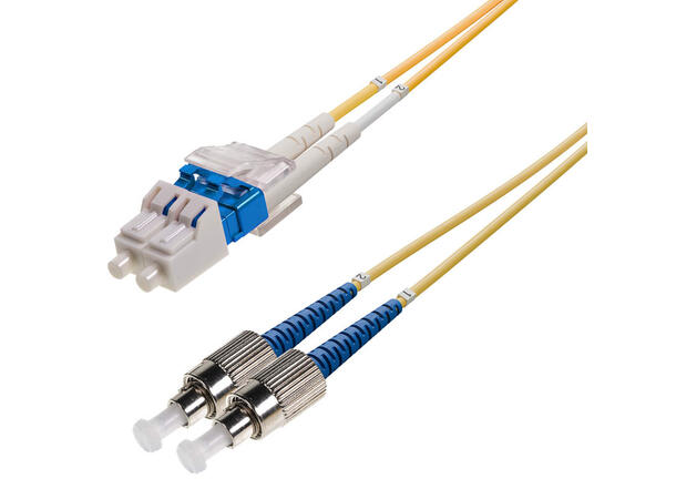 Patch SM DPX LC/UPC-FC/UPC xx m 9/OS2 G.657.A2 2x ø2mm Yellowl 