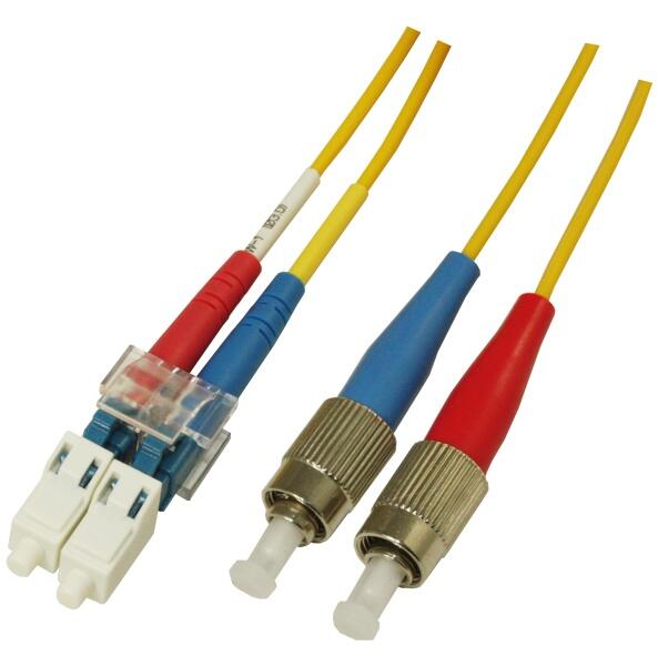 P-SM9-D2Y-LCU-FCU-xx Fiberworks AS  Patch SM DPX LC/UPC-FC/UPC xx m 9/OS2 G.657.A2 2x &#248;2mm Yellow