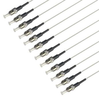 PT-MM6-T9G-STP-15-BP Fiberworks AS  Pigtail MM ST/PC 12-pack blister 1,5 m 62,5/OM1, 900&#181;m tight buffer, Grey