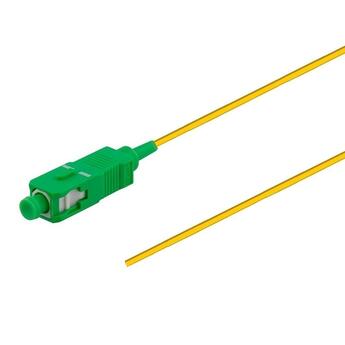 PT-SM9-T9Y-SCA-15-BP Fiberworks AS  Pigtail  SM SC/APC 12-pack blister 1,5 m G.657.A1, 900&#181;m tight buffer, Yellow