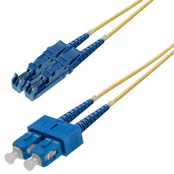 P-SM9-D2Y-E2U-SCU-xx Fiberworks AS  Patch SM DPX E2000/UPC-SC/UPC xx m 9/OS2 G.657.A2 2x ø2mm Yellow