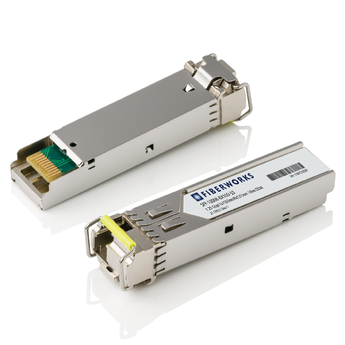 SFP-1000B-BX10D-53 Fiberworks AS  SFP BiDi, 1.25 Gbps GigE, DDM, SM, 10km TX/RX=1550/1310nm, 11dB, LC