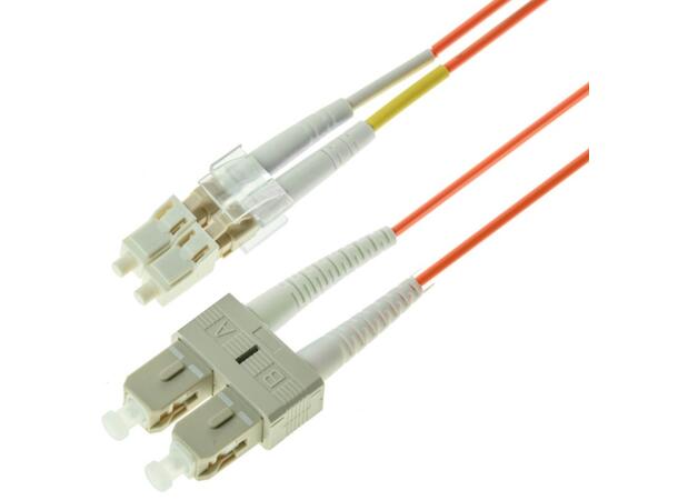 Snor MM DPX LC/PC-SC/PC xx m 50/OM2 2x ø2mm Orange 