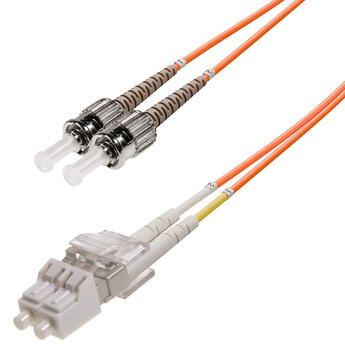 P-MM6-D2O-LCP-STP-xx Fiberworks AS  Snor MM DPX LC/PC-ST/PC xx m 62,5/OM1 2x ø2mm Oransje