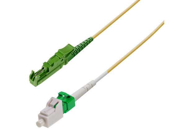 Snor SM SPX E2000/APC-LC/APC xx m 9/OS2 G.657.A2 ø2mm Gul 