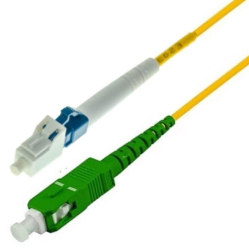 P-SM9-S2Y-SCA-LCU-xx Fiberworks AS  Snor SM SPX SC/APC-LC/UPC xx m 9/OS2 G.657.A2 &#248;2mm Gul