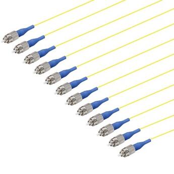 PT-SM9-T9Y-FCU-15-BP Fiberworks AS  Fiberhale SM FC/UPC 12-pakning 1,5 m 9/OS2 G.657.A2, 900&#181;m fast kledning, Gul