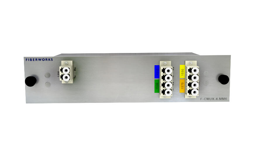 F-CMUX-4-MM5-5157-LP Fiberworks AS  Fiberworks 4 ch multimode CWDM Mux+Demux C51-C57, 50 &#181;m OM2
