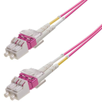 P-OM4-D2M-LCP-LCP-30 Fiberworks AS  Patch MM DPX LC/PC-LC/PC 30 m 50/OM4 BIF 2x ø2mm Magenta