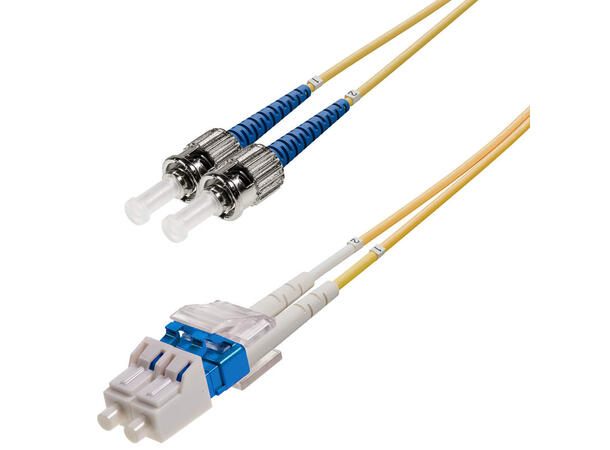 Patch SM DPX LC/UPC-ST/UPC xx m 9/OS2 G.657.A2 2x ø2mm Yellow 