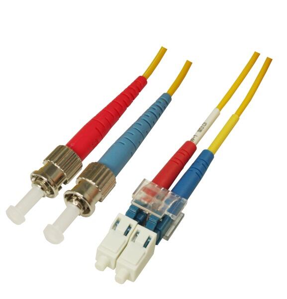 P-SM9-D2Y-LCU-STU-xx Fiberworks AS  Patch SM DPX LC/UPC-ST/UPC xx m 9/OS2 G.657.A2 2x &#248;2mm Yellow