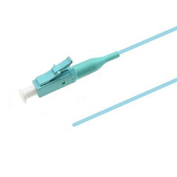 PT-OM4-T9A-LCP-15-BP Fiberworks AS  Pigtail LC/PC,12-pack blister, 1,5 m 50/OM4 BIF, Tight Buffer 900&#181;m, Aqua
