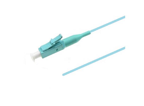 Pigtail LC/PC,12-pack blister, 1,5 m 50/OM4 BIF, Tight Buffer 900µm, Aqua 